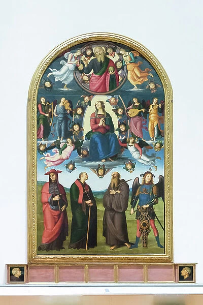 Assumption, portrait of don Biagio Milanesi and the monk Baldassare, 1500 (painting)