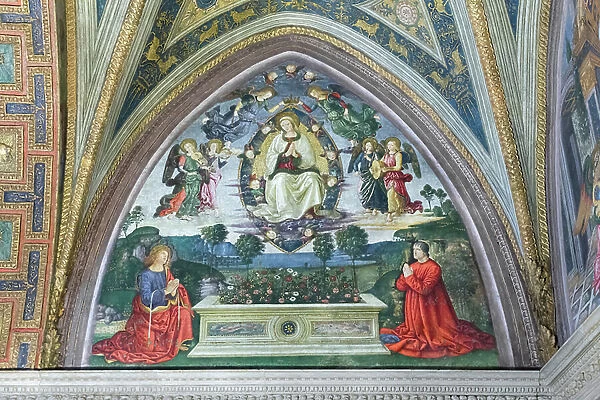 Assumption of the Virgin, Hall of the Mysteries of the Faith, Borgia apartments (fresco)