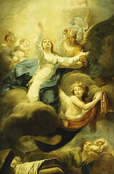 The Assumption of the Virgin, (oil on canvas)