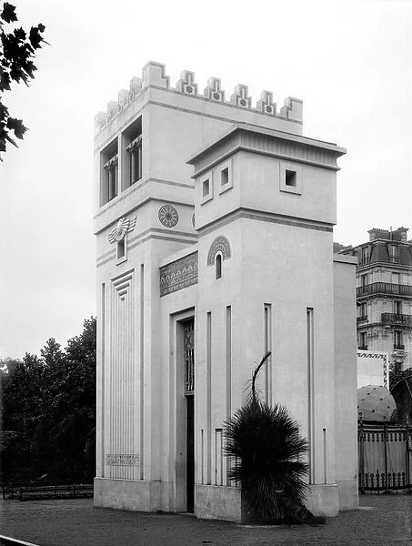 Assyrian House, Universal Exhibition, Paris, 1889 (b  /  w photo)