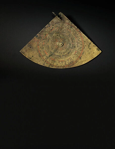 Astrolabe quadrant, 1291-1310 (brass)