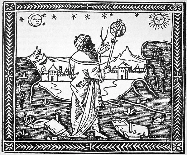 The Astrologer Albumasar (787-885) copy of an illustration from his