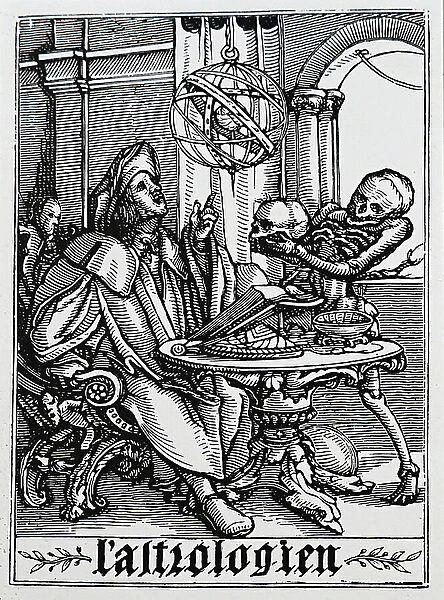 The astrologer being visited by death