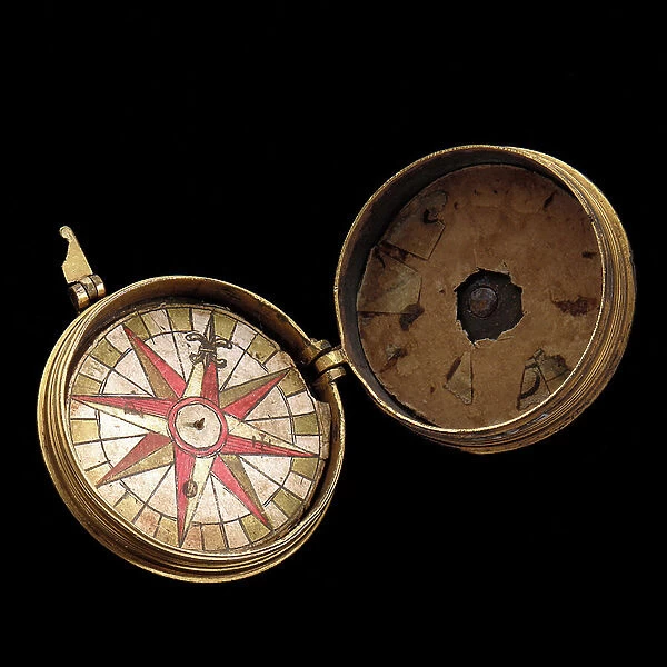 Astronomical compendium for unknown latitude, 17th century (brass)