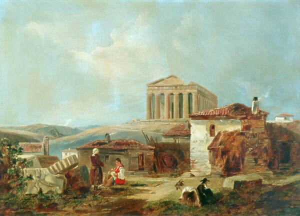 Athens With The Acropolis, 1839 (oil on canvas)