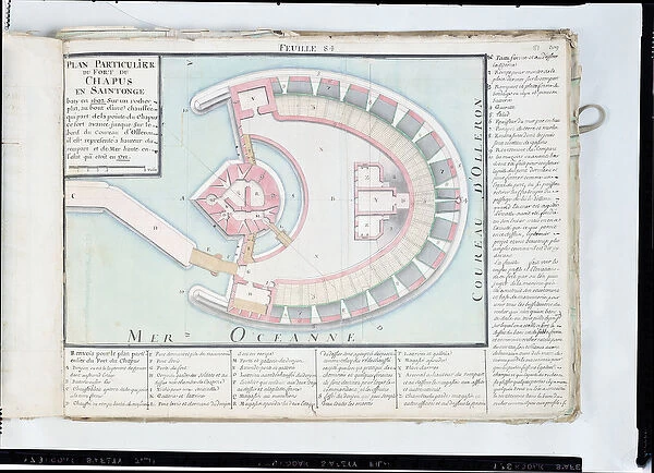 Atlas 131 F fol. 84 Plan of the Chapus Fort, from Traite de Fortifications