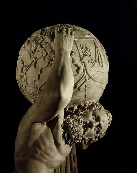 Atlas, copy of a Greek Hellenistic original (marble) (detail)