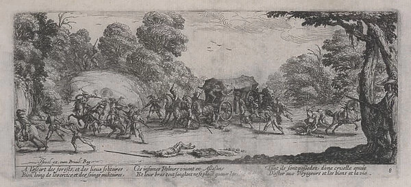 Attack on a Coach (L Attaque de la diligence), from The Miseries of War