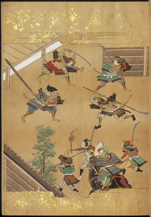 Framed Print : Attack by Samurai