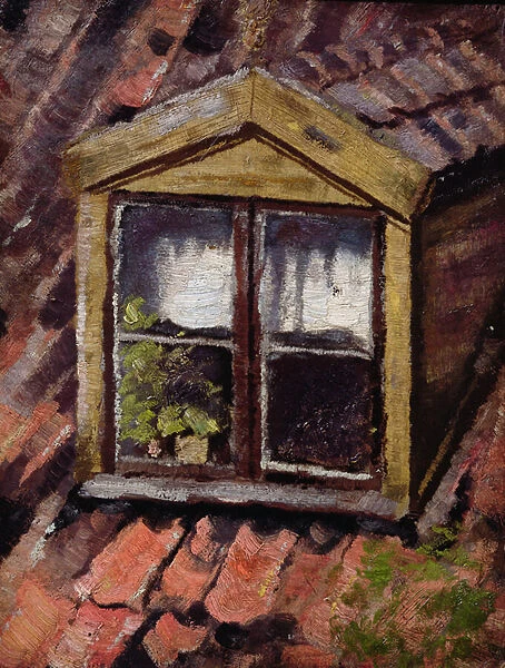 An attic window, 1893 (oil on canvas)