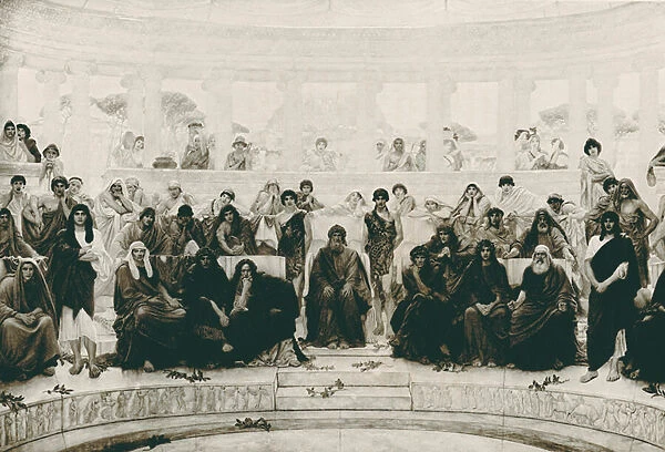 An Audience at Athens (photogravure)