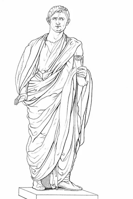 Framed Print : Augustus. UIG5321651 Augustus; (add.info.: Augustus, 63 BC - 14 AD, a Roman statesman