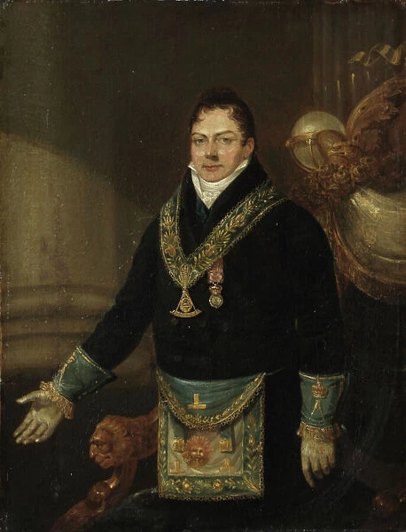 Augustus Frederick, Duke of Sussex as Grand Master, 1827 (oil on Canvas)