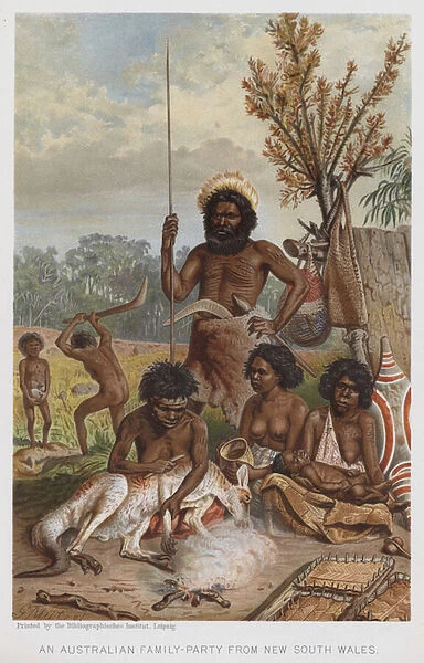 An Australian Family-Party from New South Wales (chromolitho)