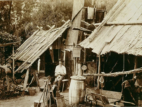 Australian prospector, c. 1880s (sepia photo)