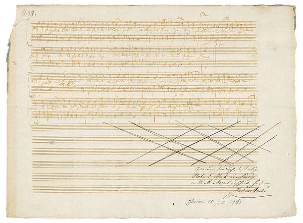 Autograph music manuscript, Zwei deutsche Kirchenlieder, K