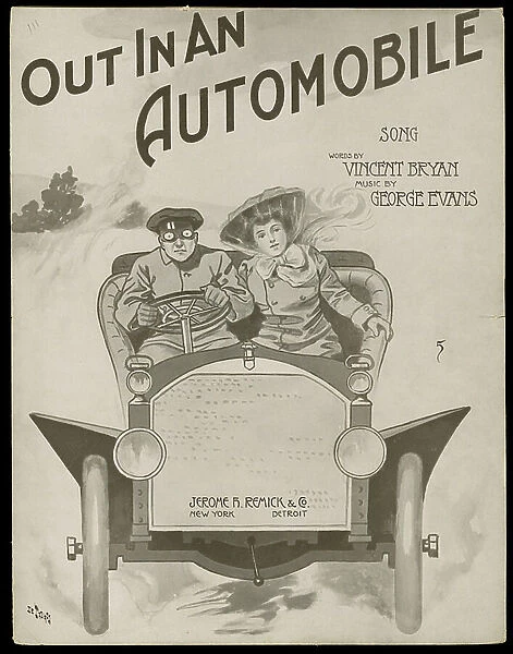 Out In An Automobile Song, c.1770-1959 (print)