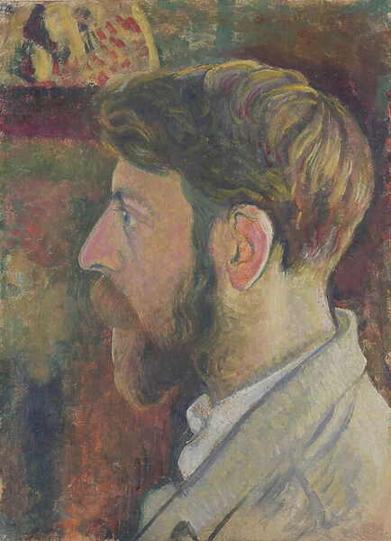 Autoportrait de profil, c. 1900-05 (oil on paper)