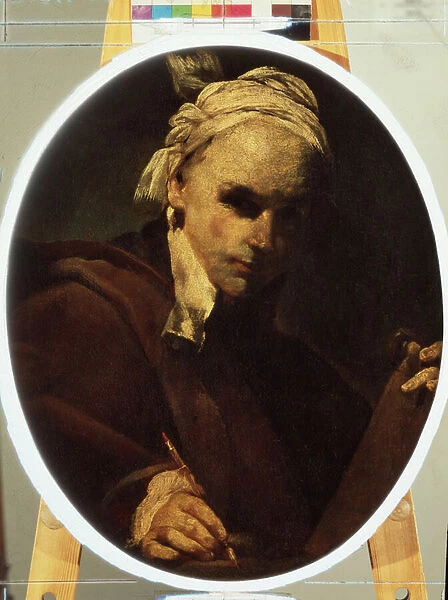 'Autoportrait'(Self-portrait) Peinture de Giuseppe Maria Crespi (1665-1747) vers 1700 Musee Pouchkine, Moscou