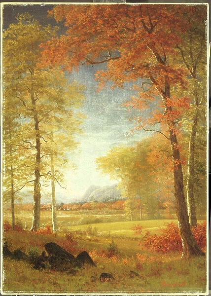 Autumn in America, Oneida County, New York (oil on canvas)