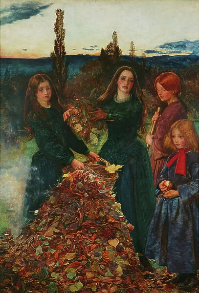 Autumn Leaves, 1856 (oil on canvas)
