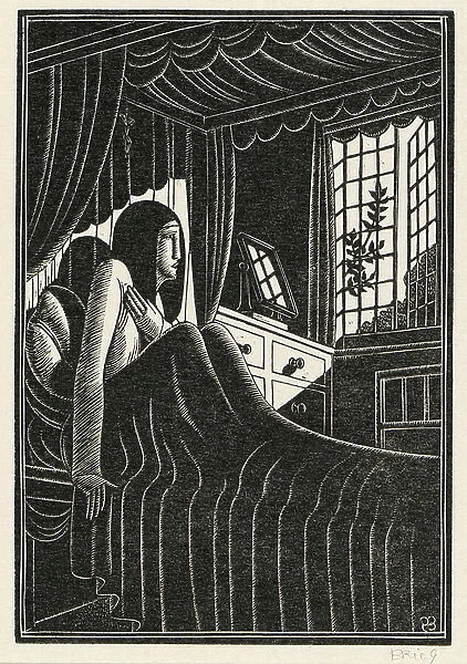 Autumn Midnight, 1923 (woodcut on paper)
