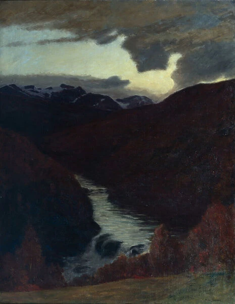 Autumn in the Mountains, c. 1890 (oil on canvas)