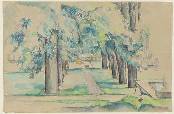 Avenue of Chestnut Trees at the Jas de Bouffan, c.1878-90 (w / c)