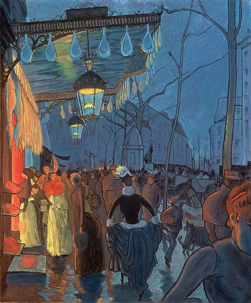 Avenue de Clichy, Paris, 1887 (pastel)