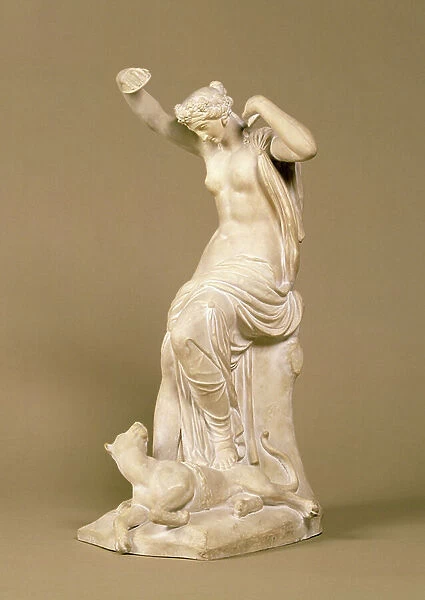 A Bacchante Diverting the Attention of a Tiger, 1813 (ceramic)