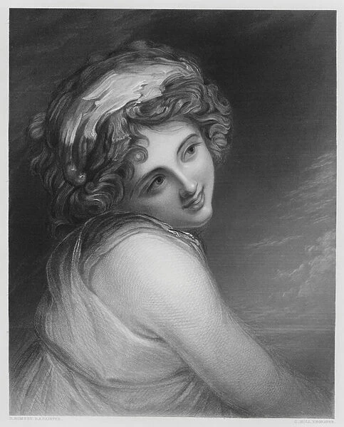 A Bacchante, from the picture in the Vernon Gallery (engraving)
