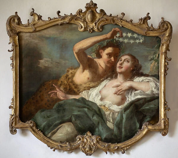 Bacchus and Ariane. Painting by Jean Francois de Troy (1679-1752)