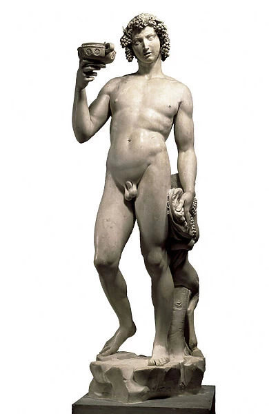 Bacchus (Bacco), 1496-1497 (marble)