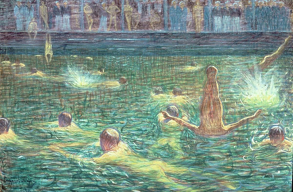 Badsump, 1911 (oil on canvas)