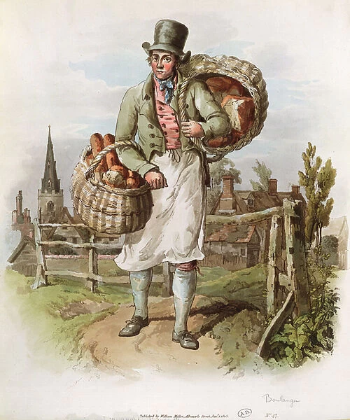 The Baker, illustration from The Costume of Great Britain