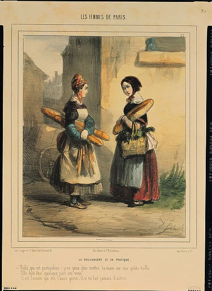 The Bakers Art, plate number 27 from the Les Femmes de Paris series