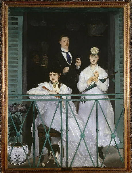 The Balcony (portraits of Berthe Morisot, Fanny Claus, Antoine Guillemet