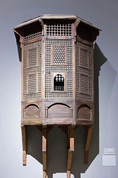 Balcony of turned wood called Mashrabiyah, 17th-18th century