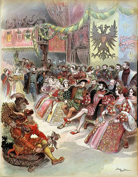 Ball at the Court of Francis I (1494-1547) 1909 (litho)