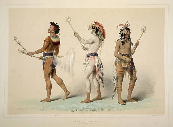 Ball Players, from Catlins North American Indian Portfolio