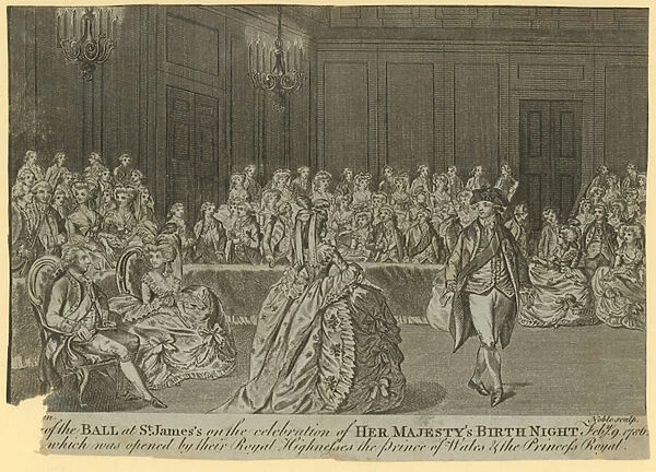 A ball in St Jamess Palace (engraving)
