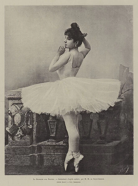 Ballerina en pointe (litho)