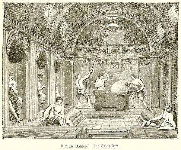 Balneae. The Caldarium (engraving)