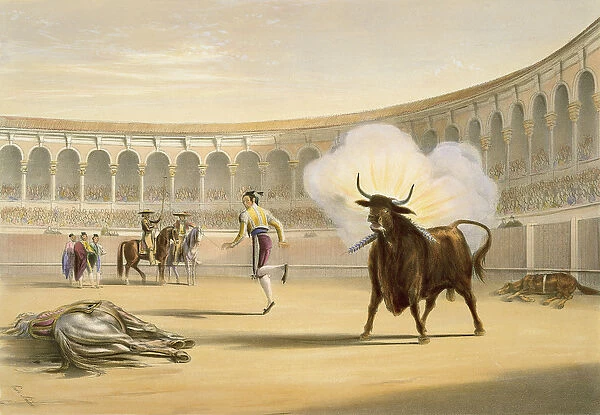 Banderillas de Fuego, 1865 (colour litho)