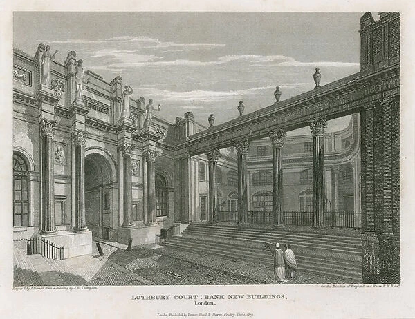 Bank of England, Lothbury Court (engraving)