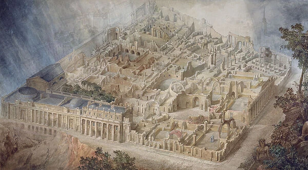 Bank of England as a Ruin, 1830 (w  /  c on paper)