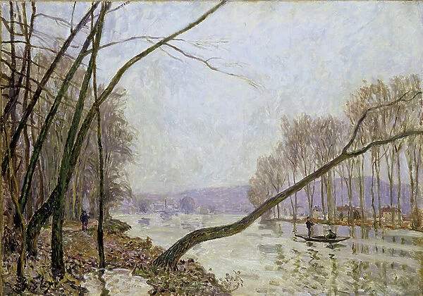 Bank of the Seine in Autumn, 1876 (oil on canvas)
