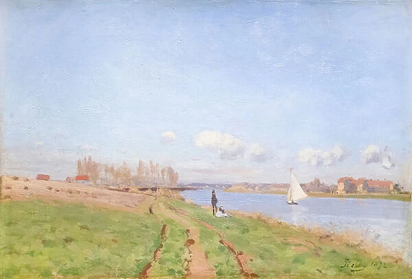 Banks of the Seine at Argenteuil, 1872 (oil on canvas)