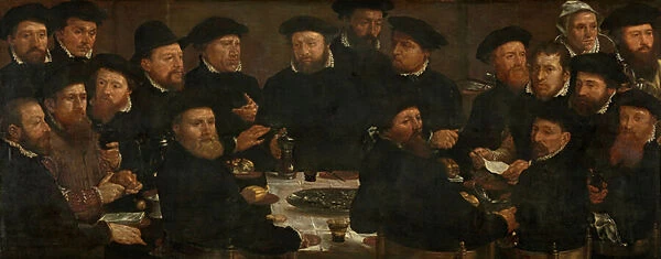 Banquet of Eighteen Amsterdam Guardsmen of Squad L, known as The Perch Eaters