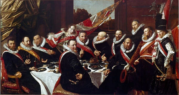 The Banquet of the Officers of the St George Militia Company, 1616 (oil on canvas)